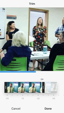 how to trim a video on instagram