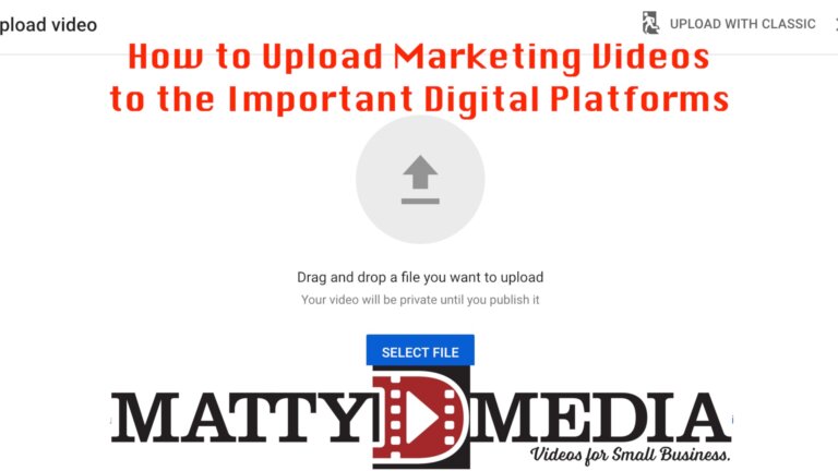 How to upload a marketing video to major platforms