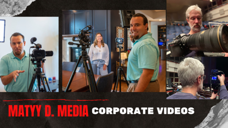 Lawrence Kansas corporate videography banner Matty D Media with Eric Scherbarth