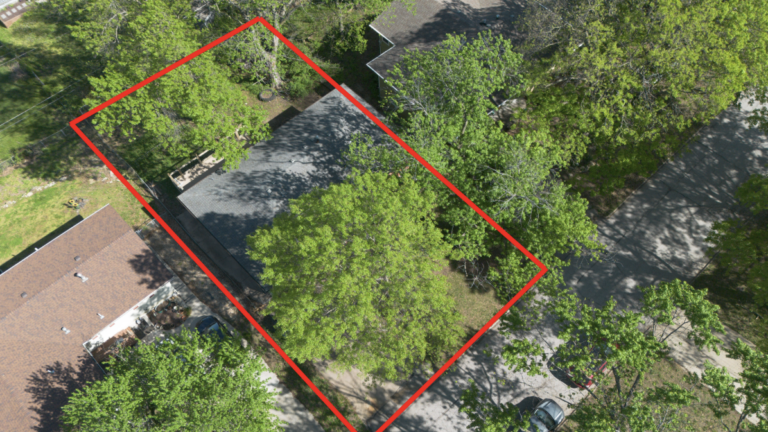Distressed property bright photography banner drone shot by Matty D Media
